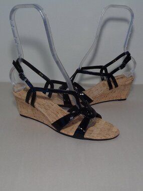 Vaneli Size 9.5 / MATTY / Black / Leather / Heeled Sandals New Women's Shoes